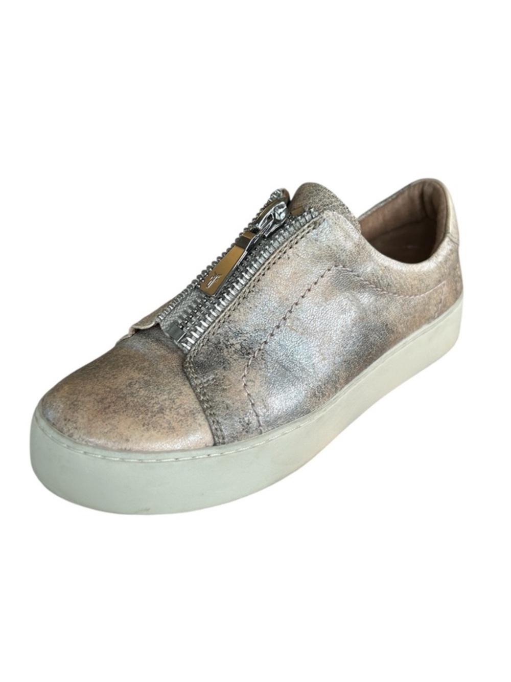 Frye Lena Zip Low Sneaker in Moonlight